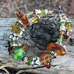 Beautiful glass bead bracelet
